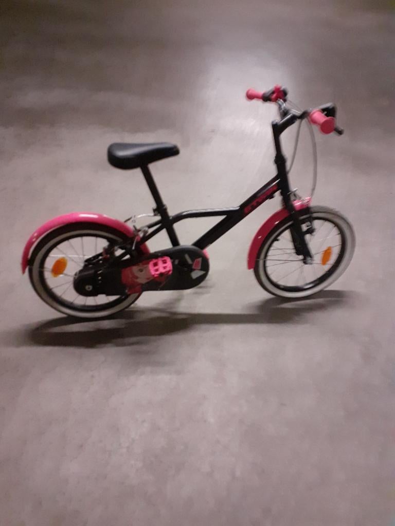 Meisjesfiets, Fietsen en Brommers, Fietsen | Meisjes, Ophalen, Zo goed als nieuw, 16 inch, B-twin