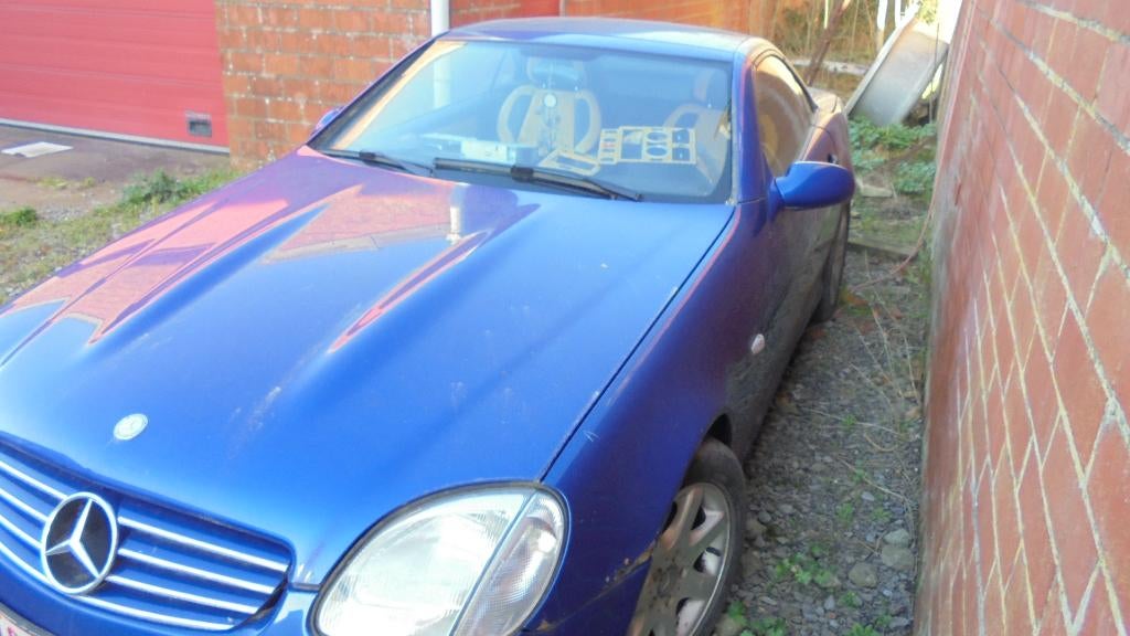 MERCEDES SLK 200 AMG - AIRCO - CRUISE, Autos, Cuir, Achat, Entreprise, Bleu