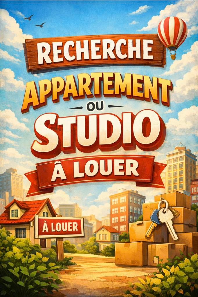 Recherche appartement ou studio a louer, Bruxelles