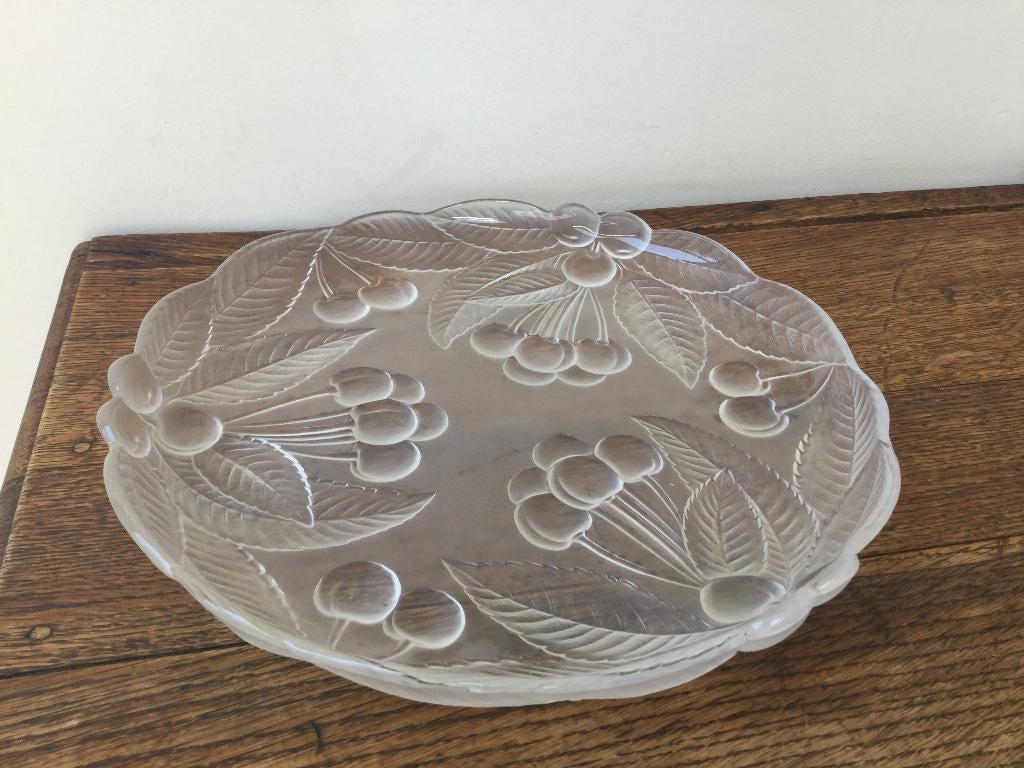 Vintage : élégante coupe en verre dépoli année 80, Antiquités & Art, Enlèvement