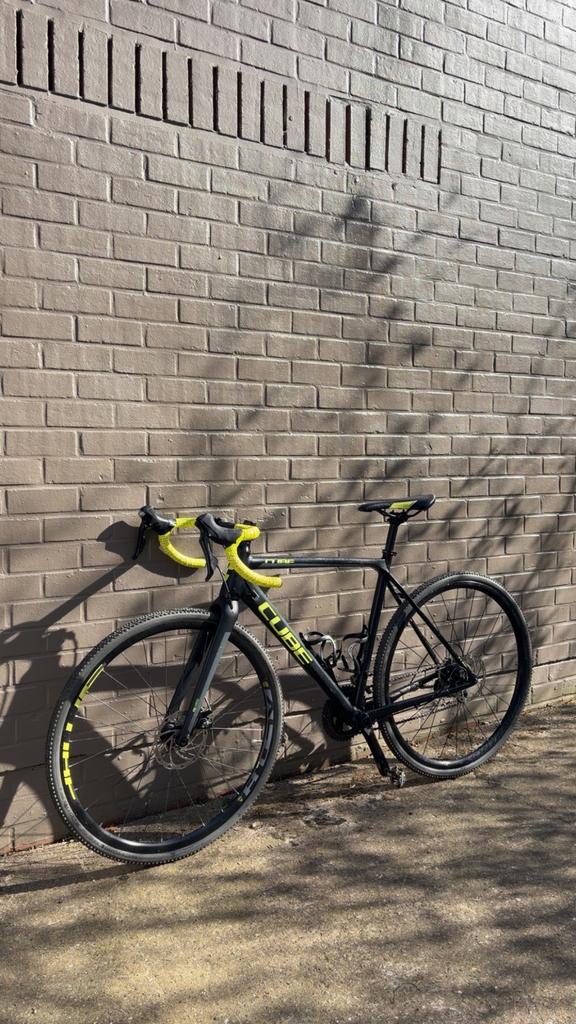 Cube Gravel/Race Fiets Zwart/Geel, Fietsen en Brommers, Fietsen | Heren | Sportfietsen en Toerfietsen, Ophalen, Zo goed als nieuw