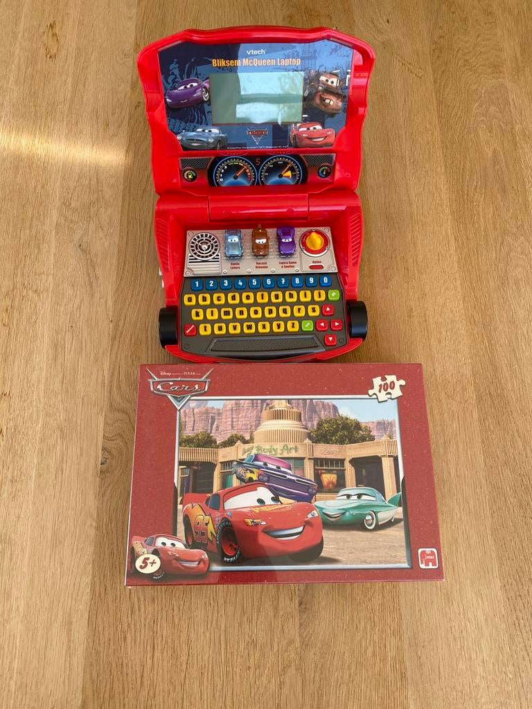 Cars puzzel en Vtech laptop, Kinderen en Baby's, Speelgoed | Vtech, Ophalen of Verzenden, Zo goed als nieuw, 6 jaar of ouder