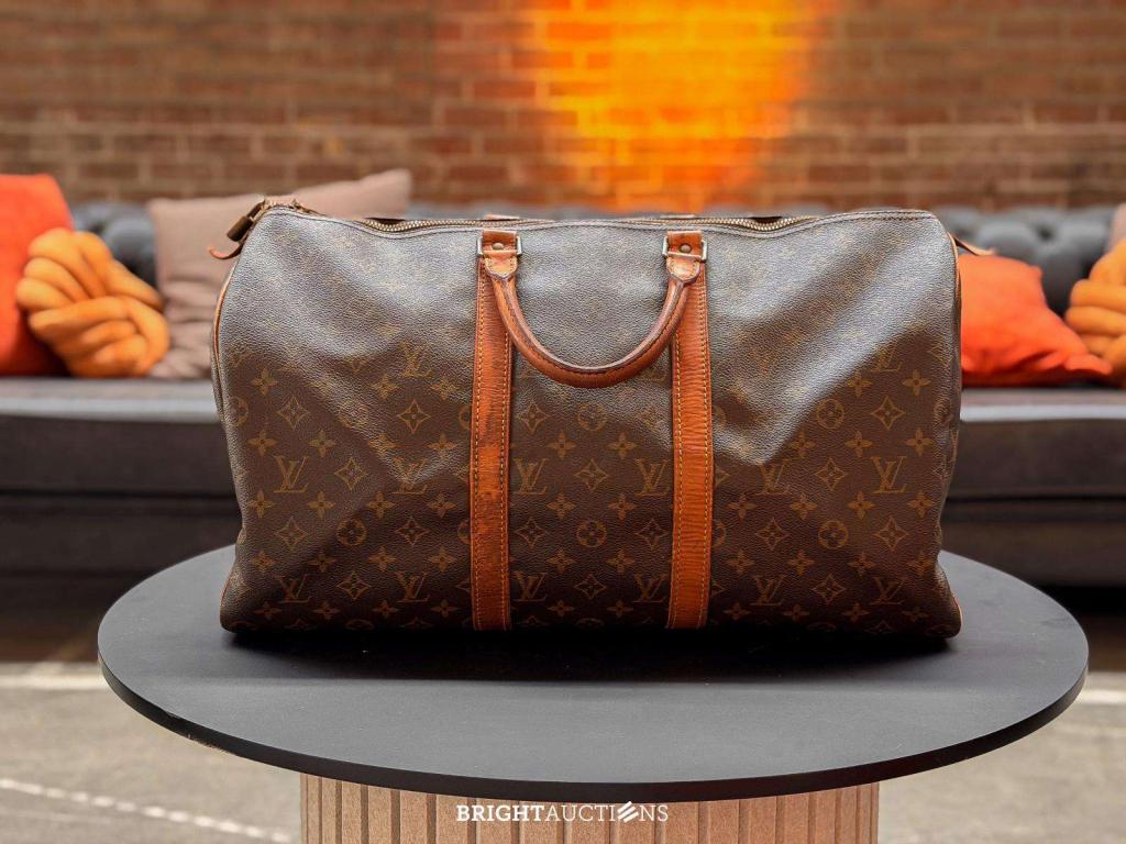 Louis Vuitton Keepall 50, Gebruikt, Bruin, Overige typen, Niet ingevuld