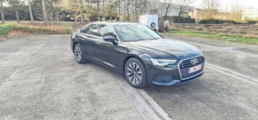 Audi A6 2.0Tdi Automaat 2020 136pk Euro 6c, Auto's, Audi, Euro 6, 4 cilinders, Leder, Dealer onderhouden