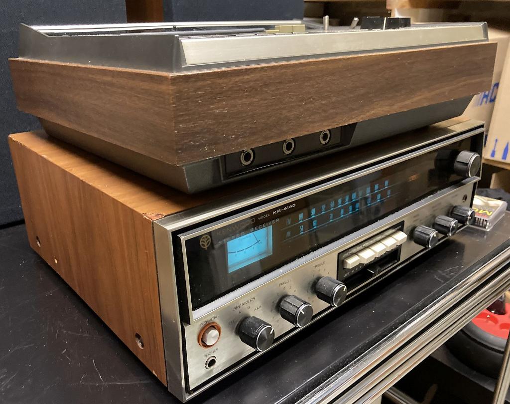 Kenwood KR-4140 receiver + KX-700 cassettedeck, Audio, Tv en Foto, Stereoketens, Ophalen of Verzenden, Gebruikt, Tuner of Radio