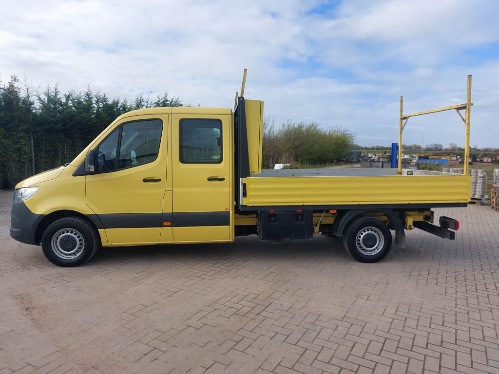 Sprinter 314CDI dub cabine pick up materiaalbak (22500+btw), Auto's, 4 deurs, 7 zetels, Mercedes-Benz, Dealer onderhouden