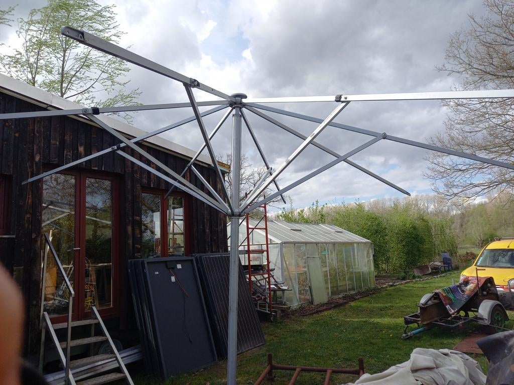 Horeca grote ronde parasol frame, Ophalen, Gebruikt, Meer dan 4 meter, Stokparasol