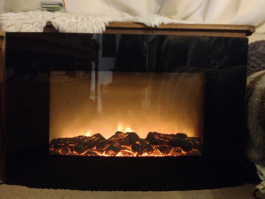 Elektrische sfeerhaard, Huis en Inrichting, Haarden, Ophalen, Gebruikt, Vrijstaande haard, Elektrische haard