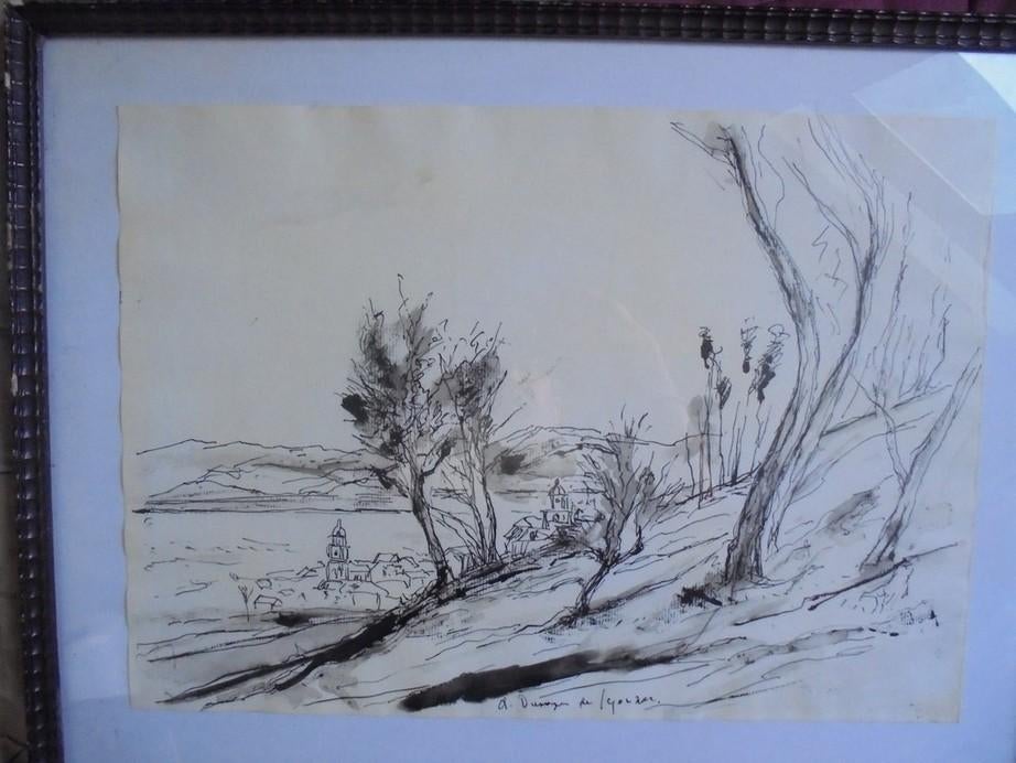 André Dunoyer de Segonzac  Inkttekening, Antiek en Kunst, Kunst | Tekeningen en Fotografie, Verzenden