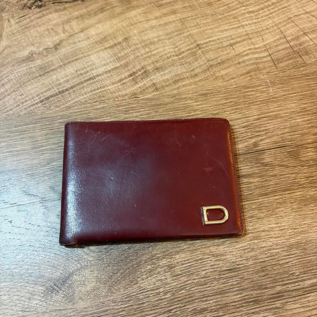 Vintage Delvaux portomonnee, Rouge, Autres marques, Cuir, Enlèvement