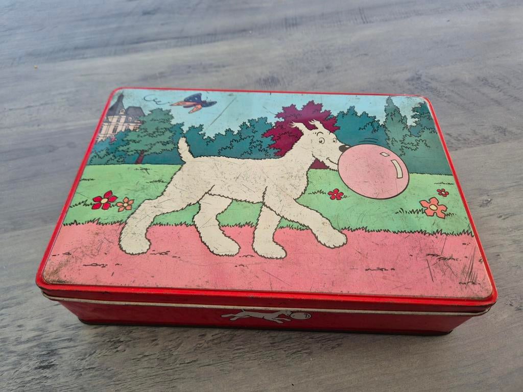Ancienne boîte Milou, bubble gum, Collections, Enlèvement ou Envoi