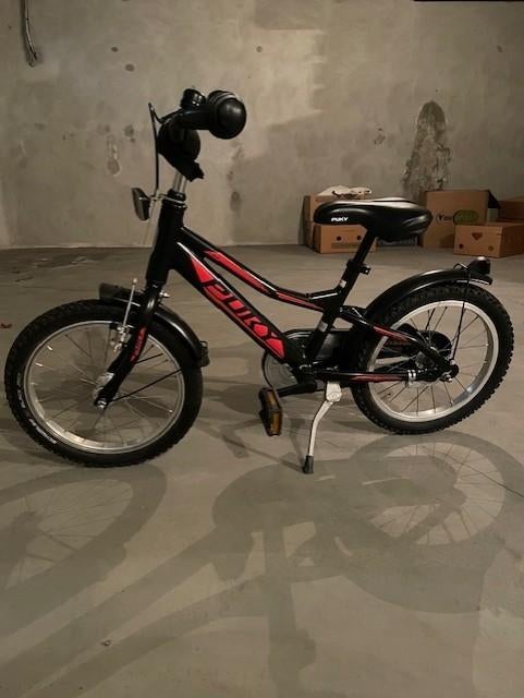 Kinderfiets, Fietsen en Brommers, Fietsen | Kinderfietsjes, Ophalen, Zo goed als nieuw, 16 tot 20 inch, Puky