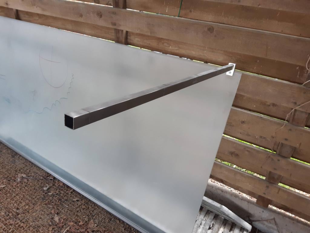 Glazen douchewand, Doe-het-zelf en Bouw, Sanitair, Ophalen, Gebruikt, Glas, Douche