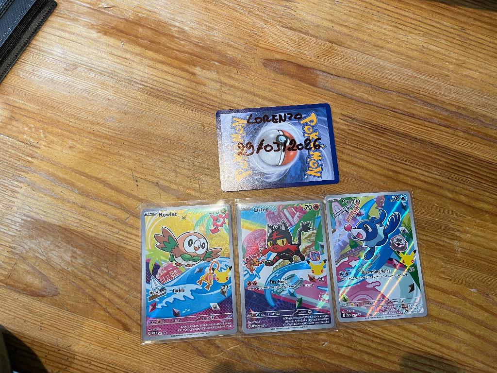 Pokemon first partner gen 7 te ruil., Ophalen of Verzenden, Nieuw, Foil