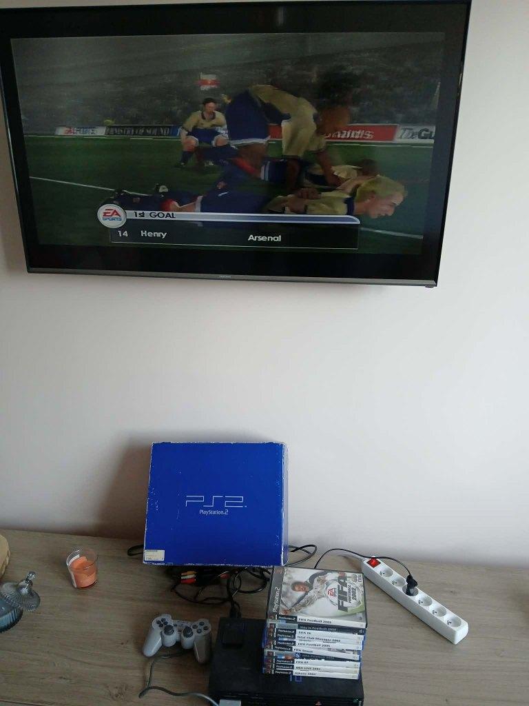 playstation 2 fat model boxed + 10 games + controller, Gebruikt, Met games, Ophalen of Verzenden, Met 1 controller