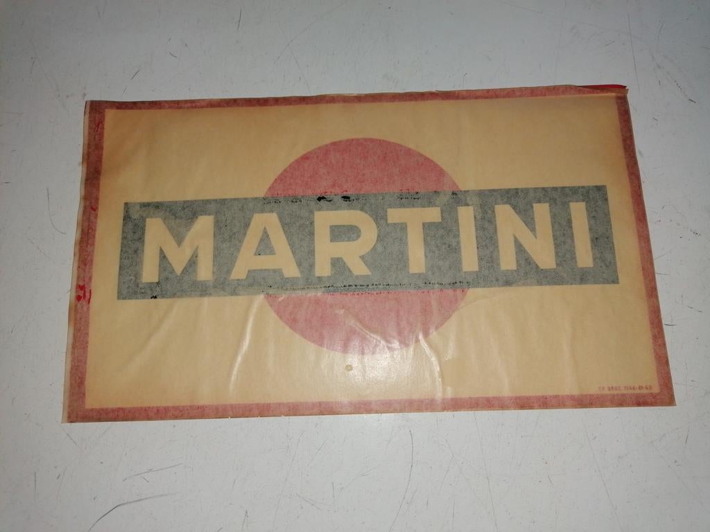Oude Martini sticker, Ophalen of Verzenden