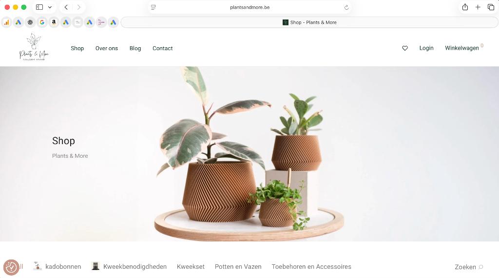 Webshop "Plants & More" concept store, Zakelijke goederen, Exploitaties en Overnames