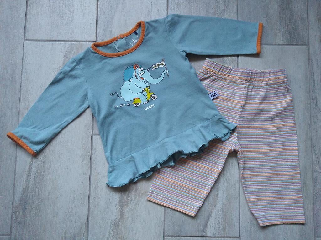 ✿ M62 - Woody pyjama thema olifant, Kinderen en Baby's, Babykleding | Maat 62, Nacht- of Onderkleding, Meisje, Ophalen of Verzenden