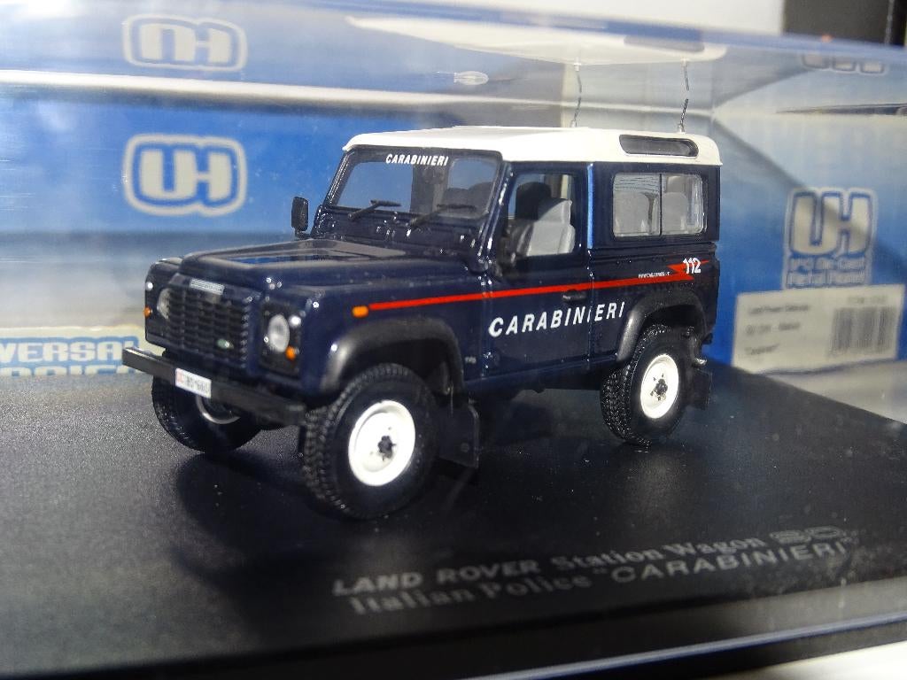 1/43 land rover defender carabinieri gendarmerie police UH, Ophalen of Verzenden, Nieuw, Auto, Universal Hobbies