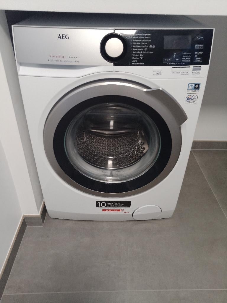 machine à laver AEG environ 7 ans, fonction bien, 6 à 8 kg, Enlèvement, Utilisé, 90 à 95 cm