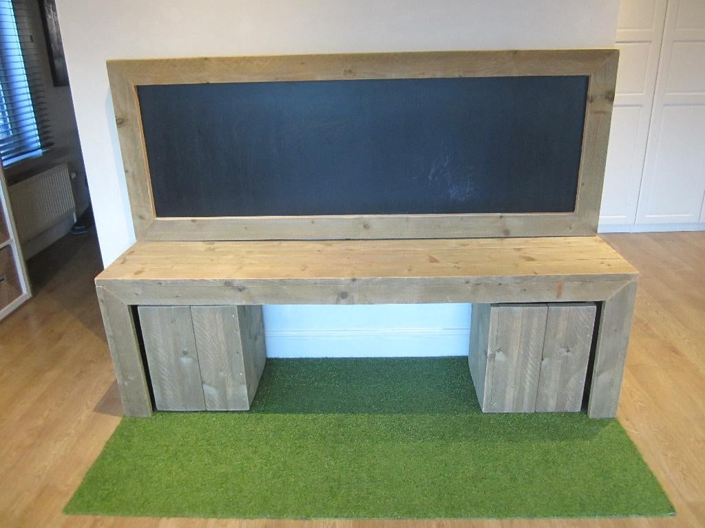 bureau/speeltafel steigerhout, Ophalen, Gebruikt, Overige typen