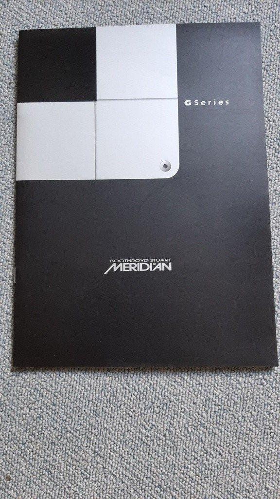 Vintage catalogus Meridian G-series HiFi van 2003, Audio, Tv en Foto, Ophalen of Verzenden, Nieuw, Tuner of Radio, Losse componenten