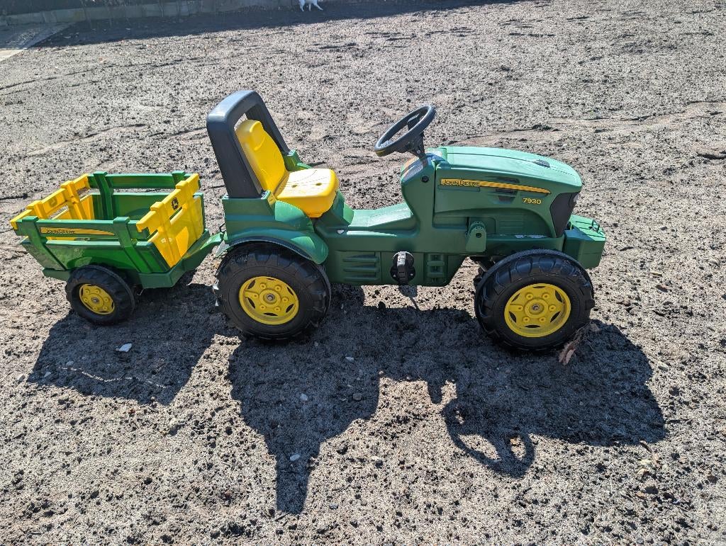 Rolly toys John Deere tractor speelgoed traptractor met kar, Kinderen en Baby's, Ophalen, Zo goed als nieuw, Trapvoertuig