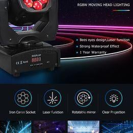 Nieuwe First Class 6 x 25W RGBW 6 Eye Led Moving Head, Muziek en Instrumenten, Licht en Laser, Nieuw, Licht, Geluidgestuurd, Kleur