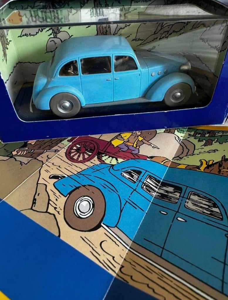 Kuifje auto 1/43 de cadillac B castafiore scepter ottokar, Ophalen of Verzenden, Kuifje, Zo goed als nieuw