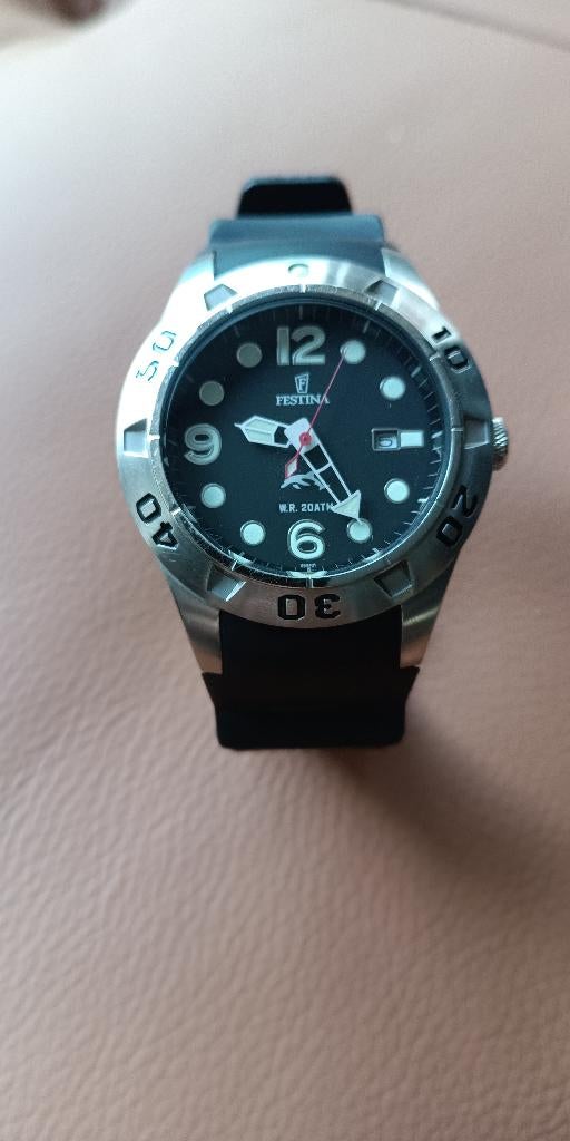 Duikhorloge Festina, Handtassen en Accessoires, Horloges | Heren, Overige merken, Gebruikt, Staal, Polshorloge