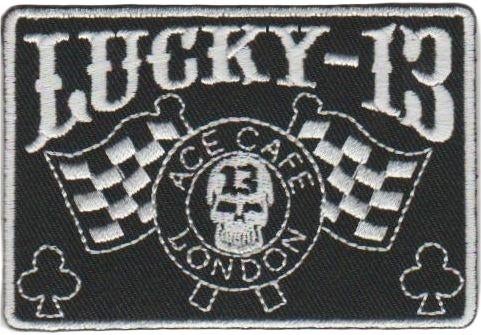 Lucky 13 Ace Cafe London stoffen opstrijk patch embleem #3, Motoren, Verzenden, Nieuw