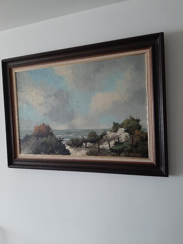 Schilderij duin/zeezicht, Enlèvement