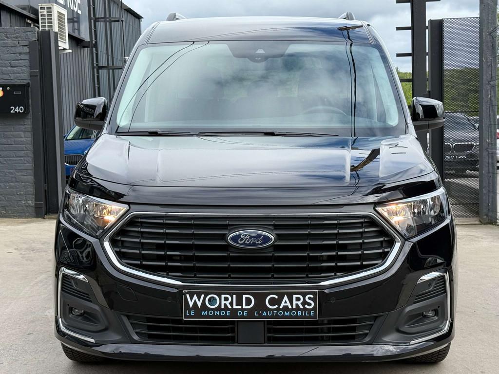 Ford Tourneo Connect 2.0 TITANIUM 7PLACES/ DISTRO/ LINE ASS/, Auto's, Ford, Zwart, 4 cilinders, Bedrijf, 5 deurs