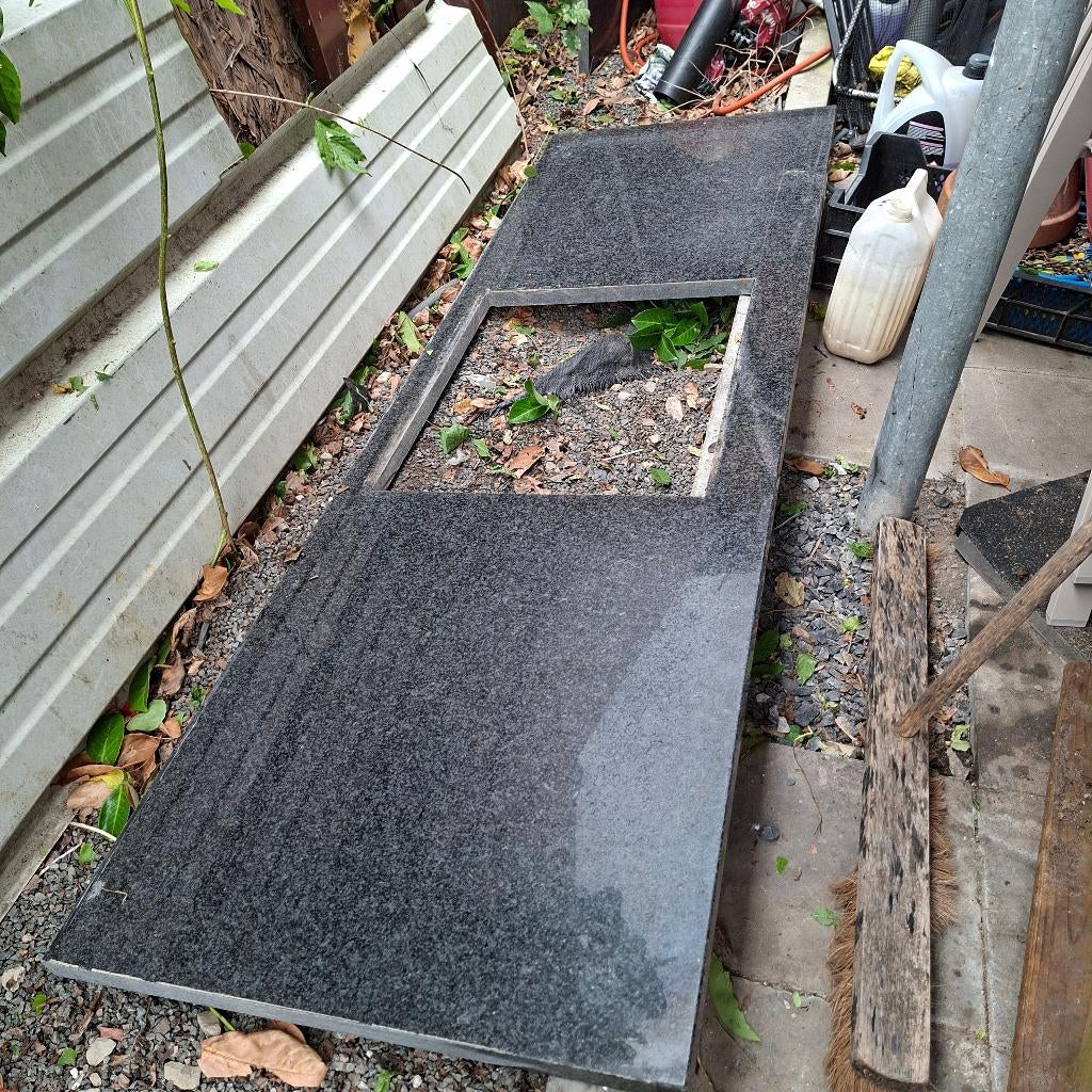 Plan de travail cuisine Granit, Enlèvement, Comme neuf, Noir, 50 à 100 cm