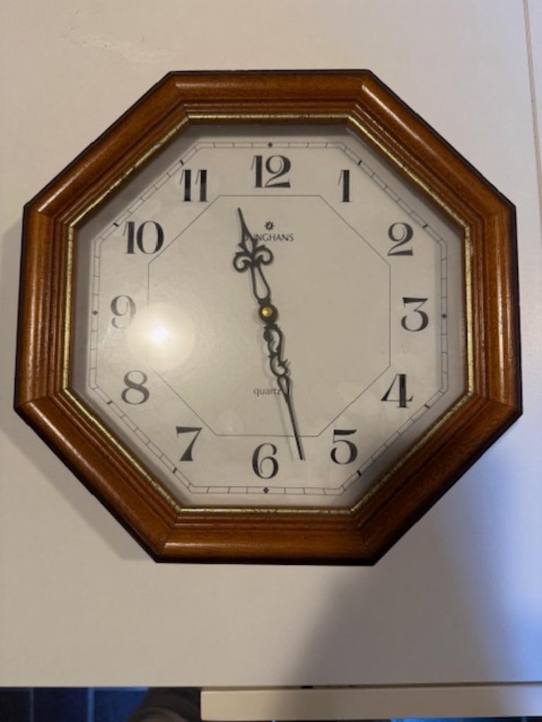 Wandklok, Huis en Inrichting, Woonaccessoires | Klokken, Ophalen of Verzenden, Zo goed als nieuw, Analoog, Wandklok