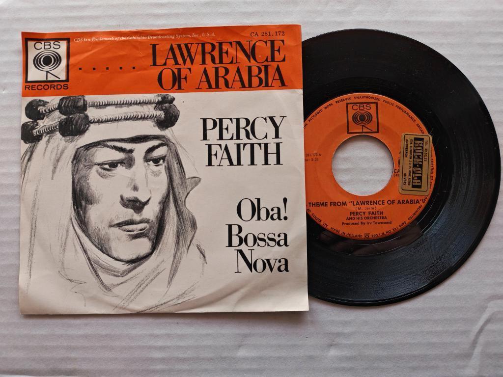 PERCY FAITH - Lawrence of Arabia (single), Cd's en Dvd's, Filmmuziek en Soundtracks, 7 inch, Single, Ophalen of Verzenden