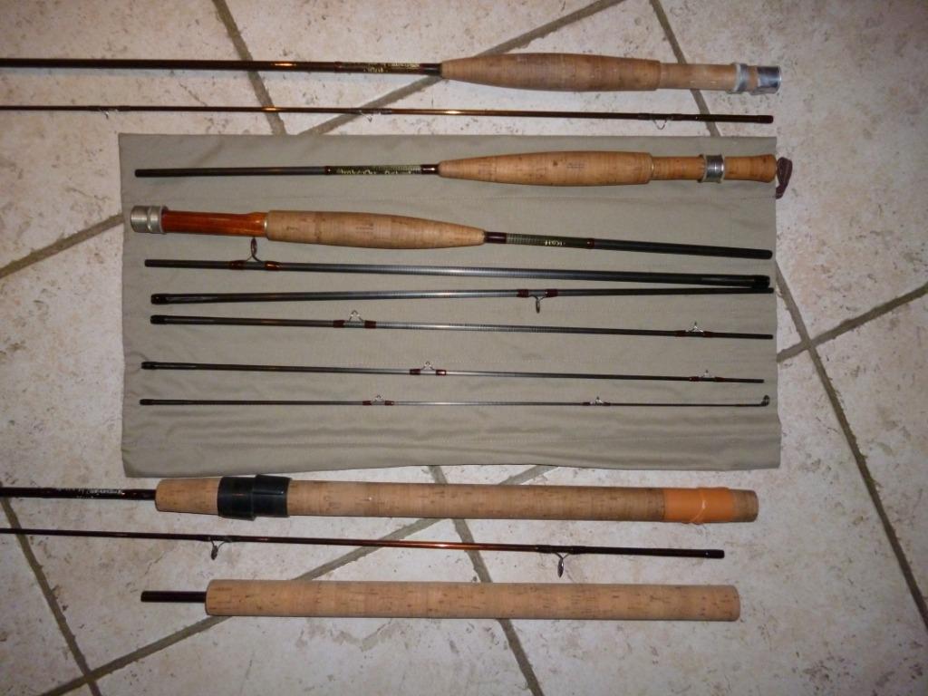 Cannes à pêche à la mouche Ladislo Elnetti, Sports nautiques & Bateaux, Pêche à la ligne | Pêche à la mouche, Enlèvement, Comme neuf