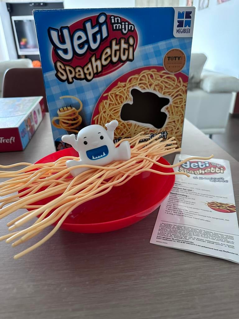 Yeti spaghetti gezelschapsspel, Ophalen, Zo goed als nieuw