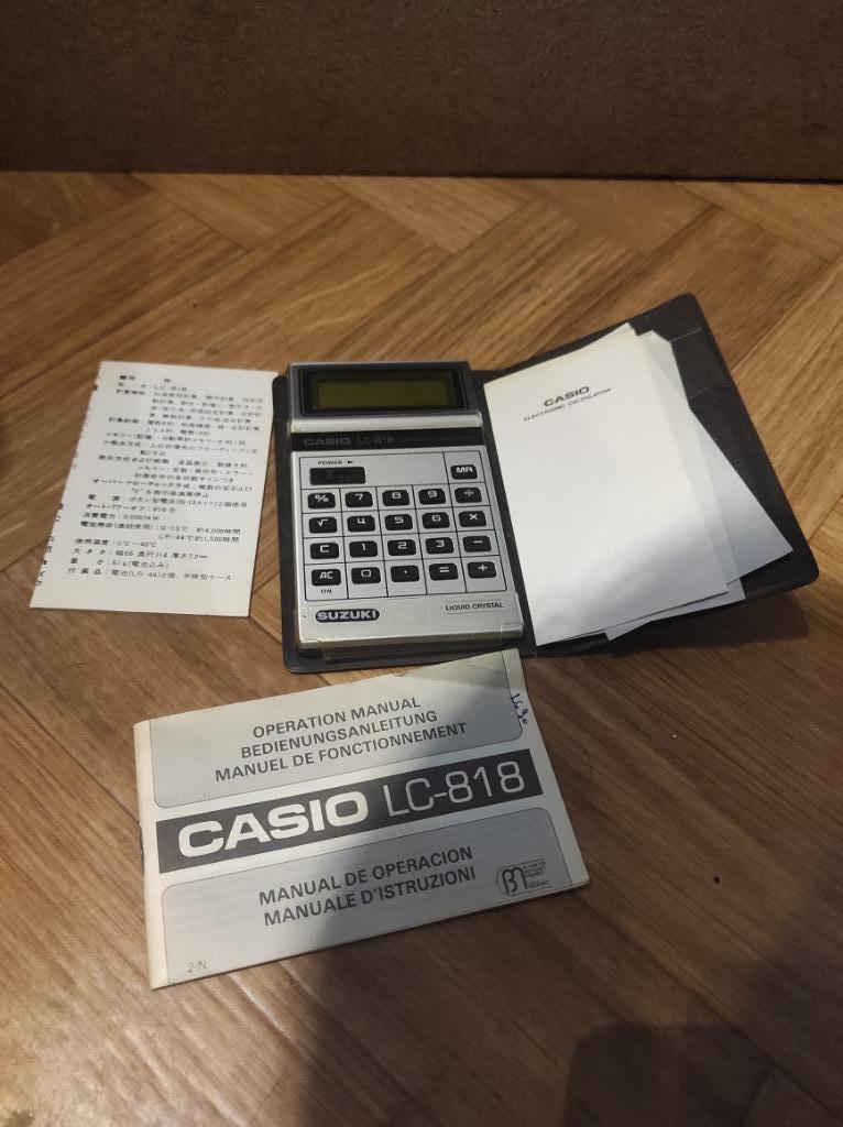 Casio LC 818 vintage rekenmachine, Ophalen of Verzenden, Gebruikt