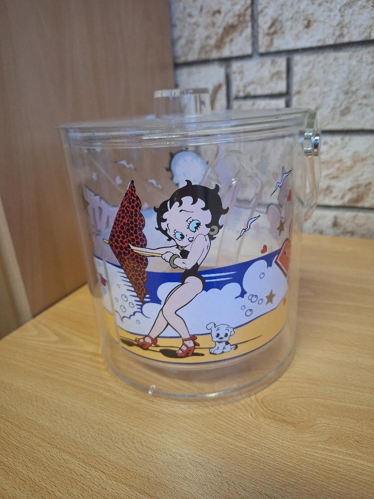 Betty Boop seau a glace signé 1995, Enlèvement ou Envoi, Neuf, Humain