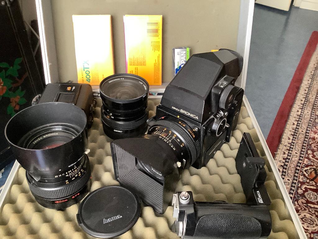 Zenza Bronica SQ, Audio, Tv en Foto, Fotocamera's Analoog, Ophalen, Gebruikt, Overige Merken