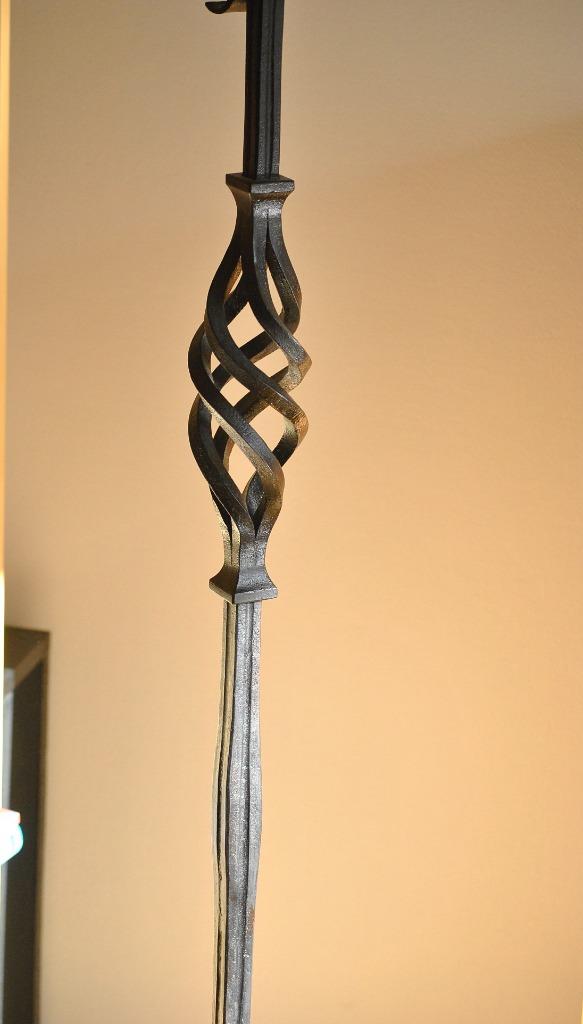 Lampadaire en fer forgé artificiel avec douille E27, Maison & Meubles, Lampes | Lampadaires, Enlèvement, Utilisé, Métal, 150 à 200 cm