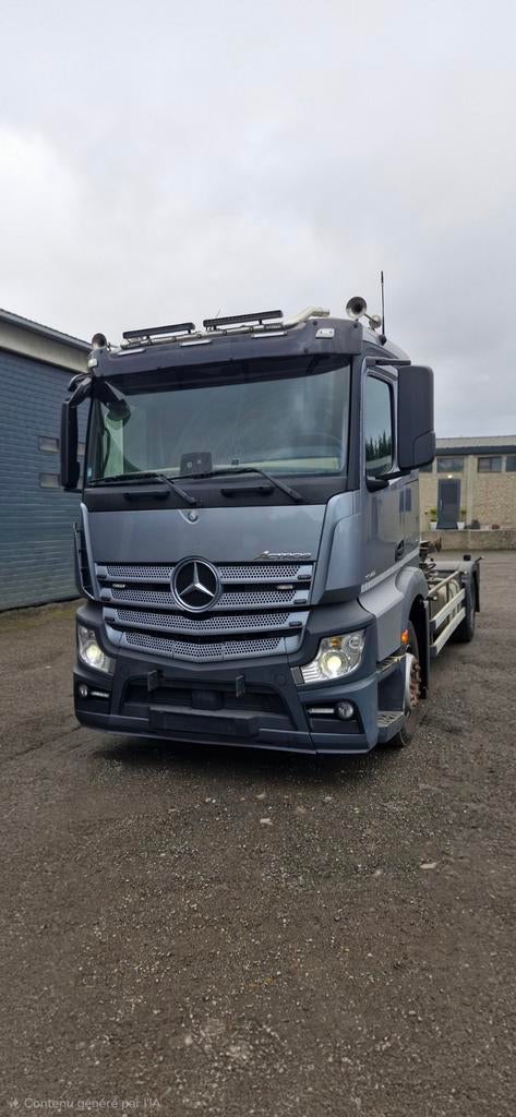 A vendre  Mercedes Actros mp4 2016 euros 6 sistem container, Argent ou Gris, Achat, Euro 6, Noir