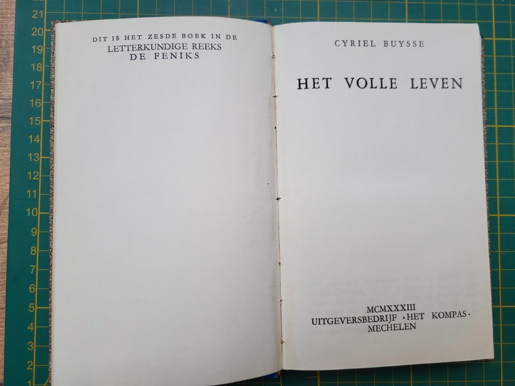 Cyriel Buysse - Het volle leven - 1933, Ophalen of Verzenden