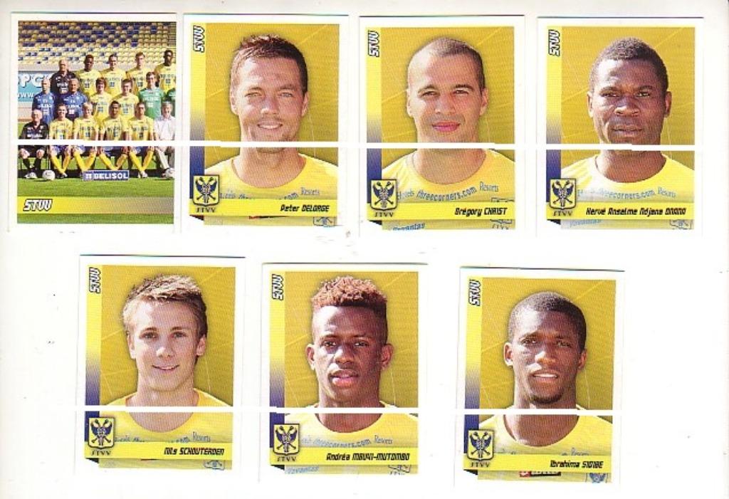 Panini Football 2011 STVV St Truiden / 7 Stickers, Verzamelen, Sportartikelen en Voetbal, Verzenden, Zo goed als nieuw, Poster, Plaatje of Sticker