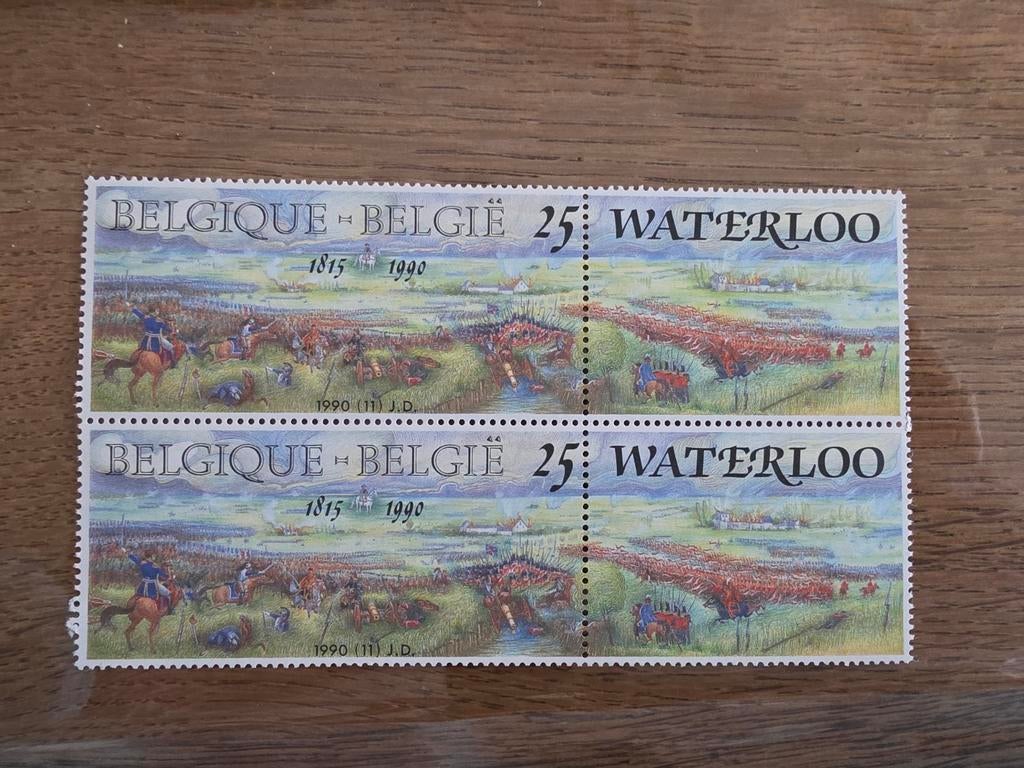 Timbre belge - bataille de waterloo, Enlèvement ou Envoi