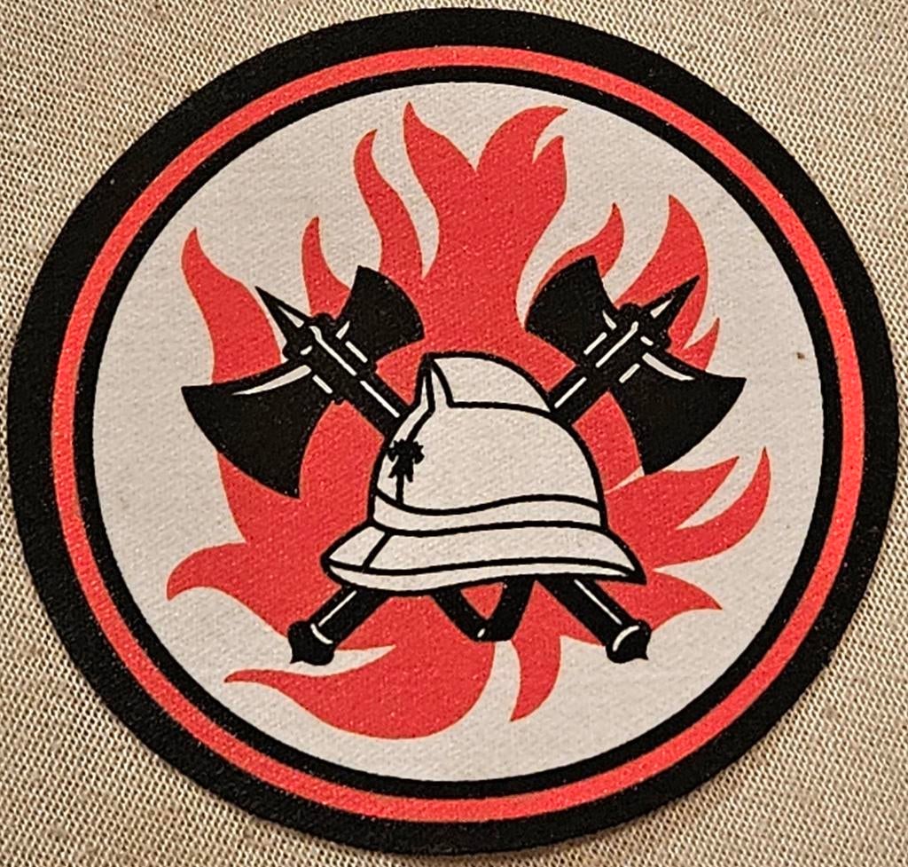 Emblème thermocollant de pompier, 50 mm, nouveau
C'est, Enlèvement ou Envoi, Comme neuf