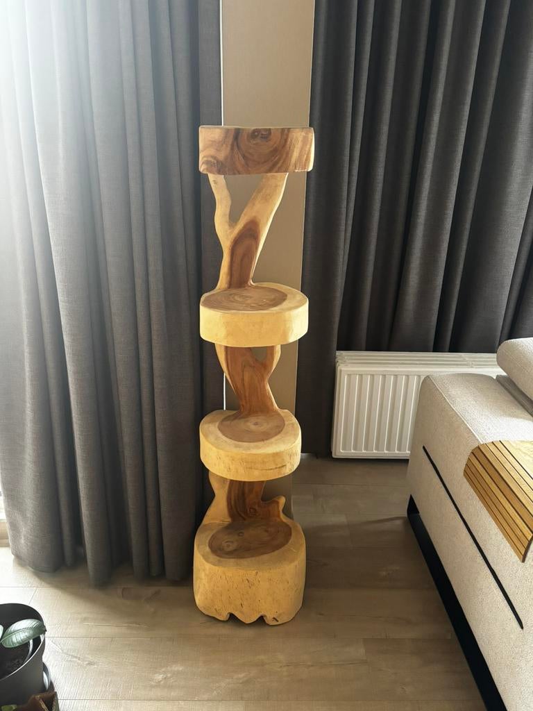 Plantenstaander suar hout, Huis en Inrichting, Ophalen, Nieuw