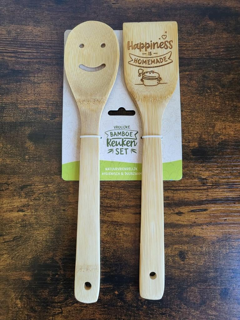 Bamboe Keukenset *Nieuw*, Huis en Inrichting, Ophalen of Verzenden, Nieuw, Hout