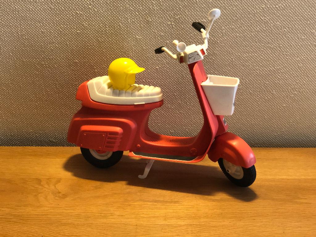 Barbie-scooter, Ophalen, Gebruikt